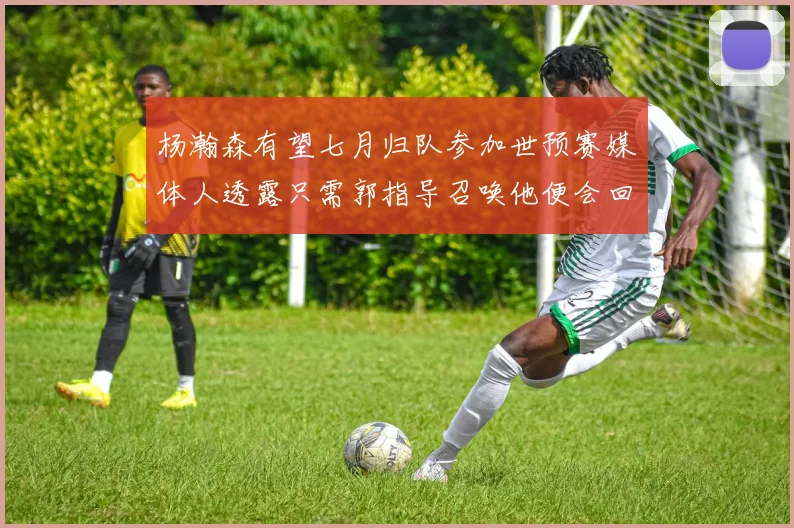 杨瀚森有望七月归队参加世预赛媒体人透露只需郭指导召唤他便会回归
